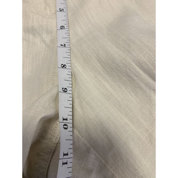 J. Jill Cotton Cropped Cargo Coastal Grama Lightweight Pants Size 12P - Picture 7 of 8